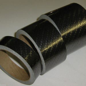 Carbon Fiber Vinyl Tape, Diagonol Style, Automotive Grade, Choose Your Size, Adhesive Tape image 3