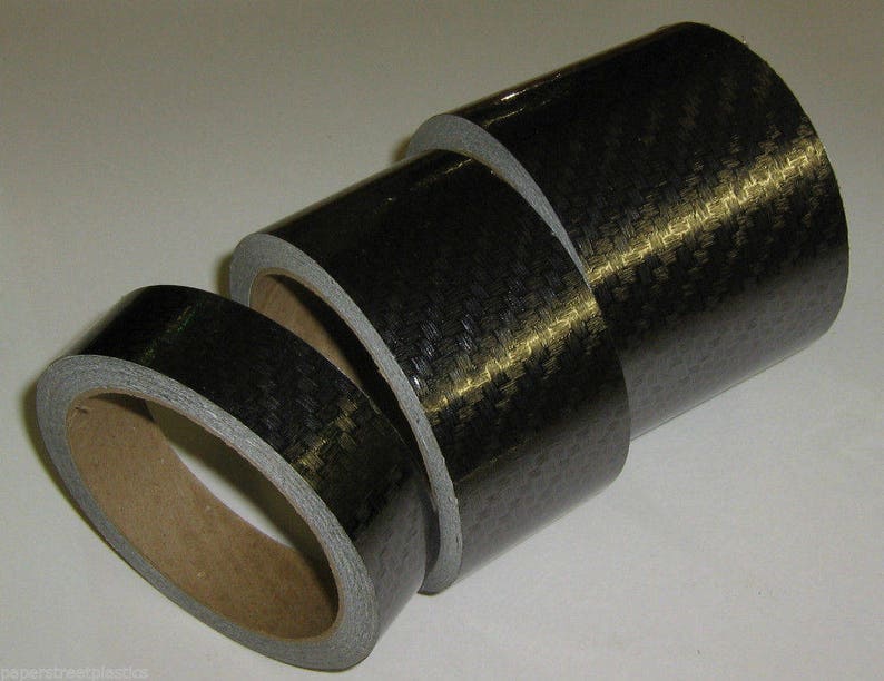 Carbon Fiber Vinyl Tape, Diagonol Style, Automotive Grade, Choose Your Size, Adhesive Tape image 3
