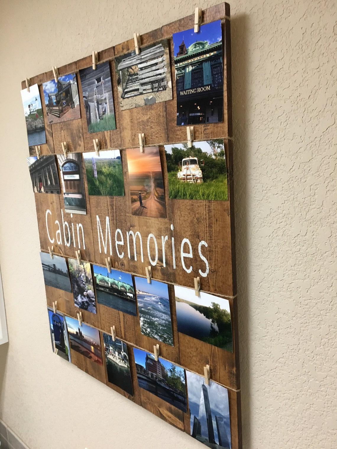 Photo display picture memory board photo memory board Etsy