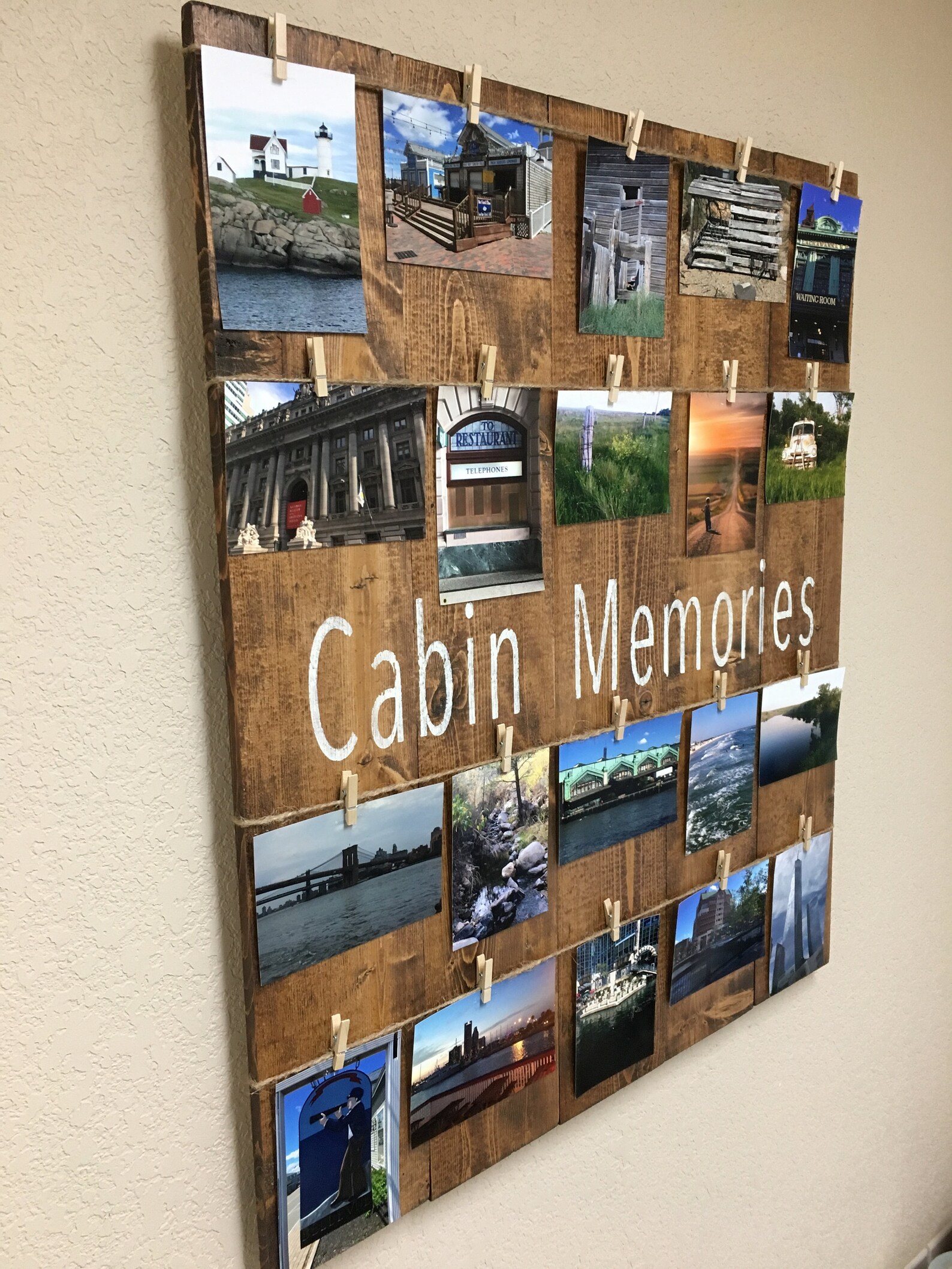 Photo display picture memory board photo memory board Etsy