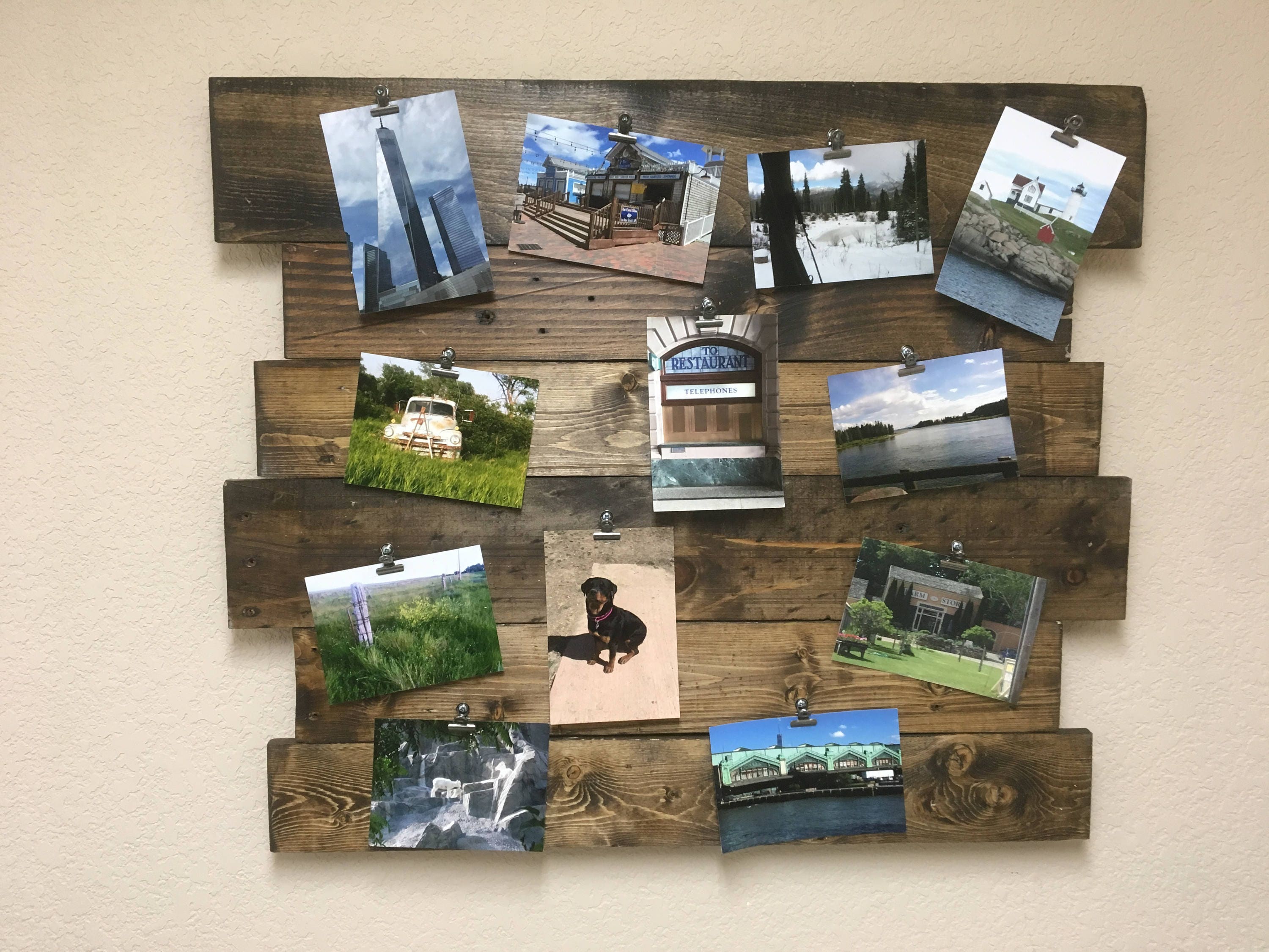 Photo Board Picture Board Photo Memory Board Memory Board Etsy