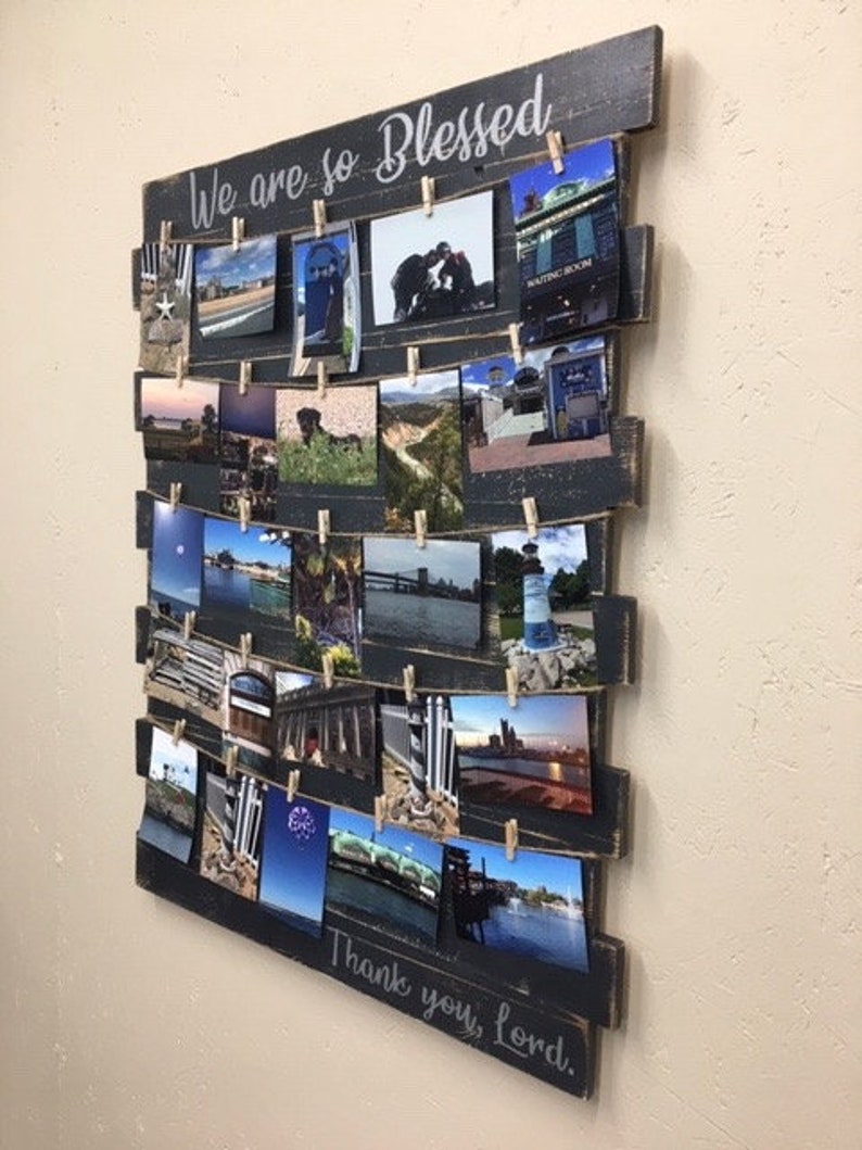 Picture Frame Collage Photo Board Collage Picture Frame Etsy