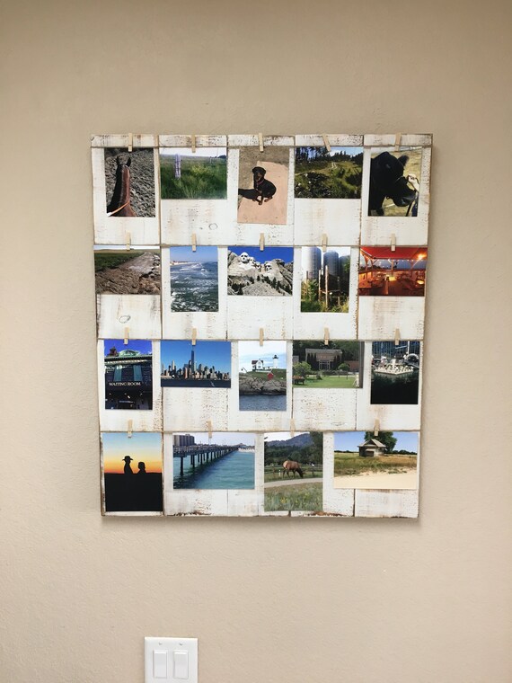 Photo Board Picture Board Memory Board Picture Collage Etsy
