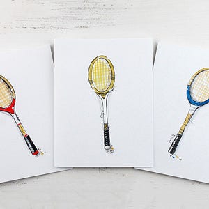 Tennis Cards Tennis Racquet Cards Tennis Lover Cards Cards for Tennis Lovers Bild 1