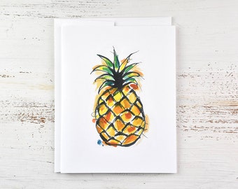 Pineapple - Fruit - Food Card - Chef Gifts - Summer Fruit - Tropical Fruit - Personal Notes