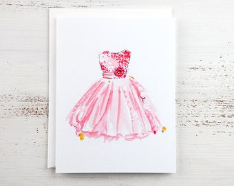 Princess Card - Fairy Princess Card - Princess Party - Girl's Birthday Card - Little Princess Dress