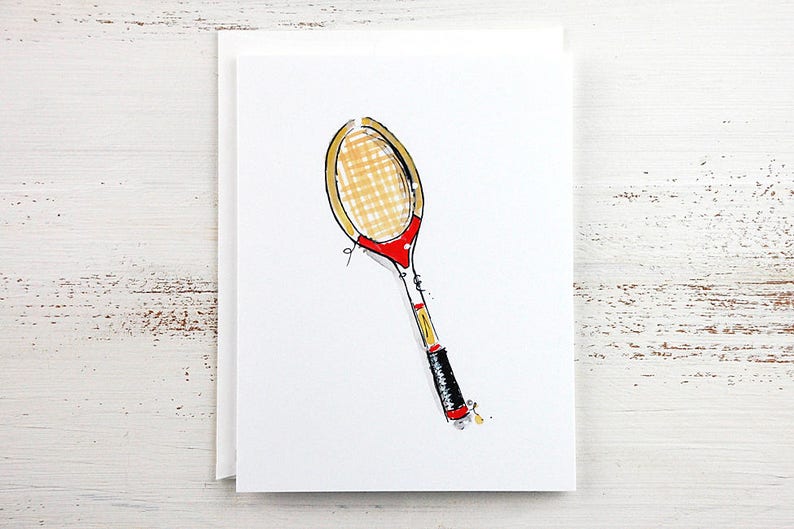 Tennis Cards Tennis Racquet Cards Tennis Lover Cards Cards for Tennis Lovers Bild 2