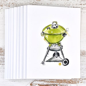 Barbecue Party - BBQ Party - BBQ Party Invitation - BBQ Grill Note Card Set