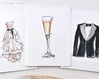 Wedding Cards - Engagement Cards - Casual Wedding Announcements - Bride to Be Cards - Bride Greeting Cards - Cards for Bride and Groom