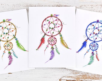 Dreamcatchers - dreamcatcher - dream - dreaming - dreams - wall hanging - Indian Art - Dreamcatchers Set