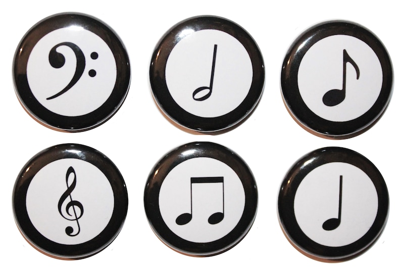 Mini Musical Note Fridge Magnets image 2