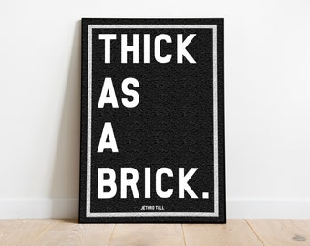 Jethro Tull - THICK AS A BRICK - A3 & A4 Print