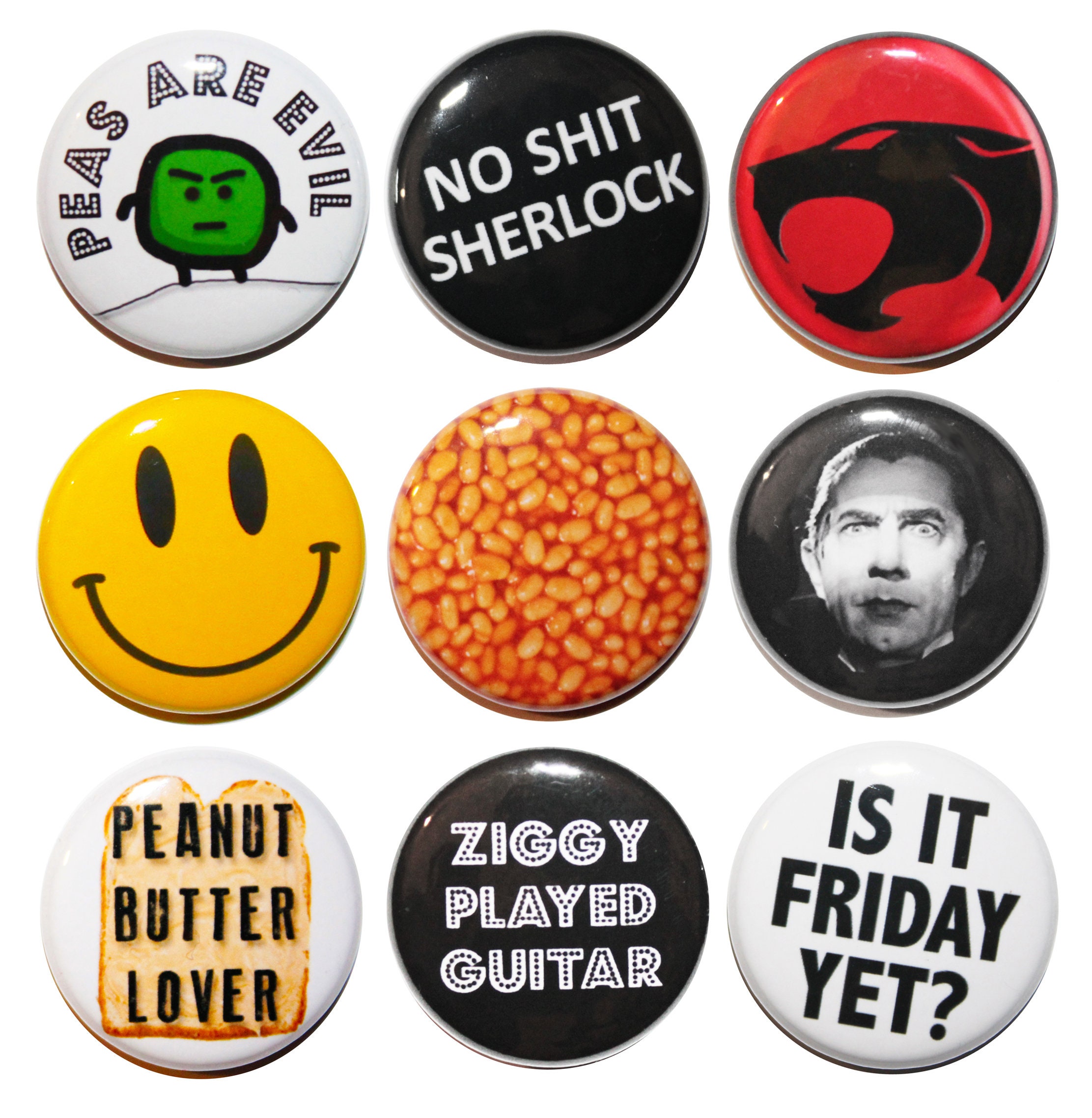 9 Cool Button Badges - Etsy