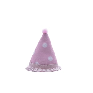 Party Poppy Hat Baby Pink Poka-dots