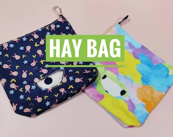 Happy Hay bolsas / comedero de heno de doble forro para cobayas, conejos, chinchillas y degus