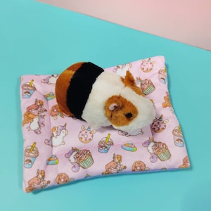 Bubu unicorn series Guinea pig Fleece Bed Cushion, Tunnel, Popcorn pillows & Peekaboo Fleece Forest image 4