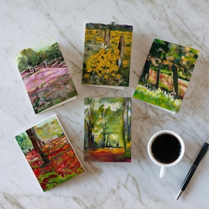 Grußkarten | Naturinspirierte Kunstdrucke mit Umschlag | Natur Grußkarten | Blumen und Wald Grußkarten