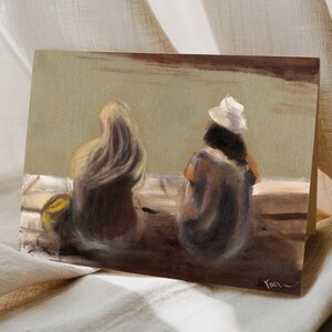 Biglietto d'auguri artistico sull'amicizia, cartolina d'arte moderna, biglietto d'auguri artistico pacifico, biglietto d'auguri regalo di compleanno, idee regalo per un amico, biglietto d'auguri artistico fatto a mano