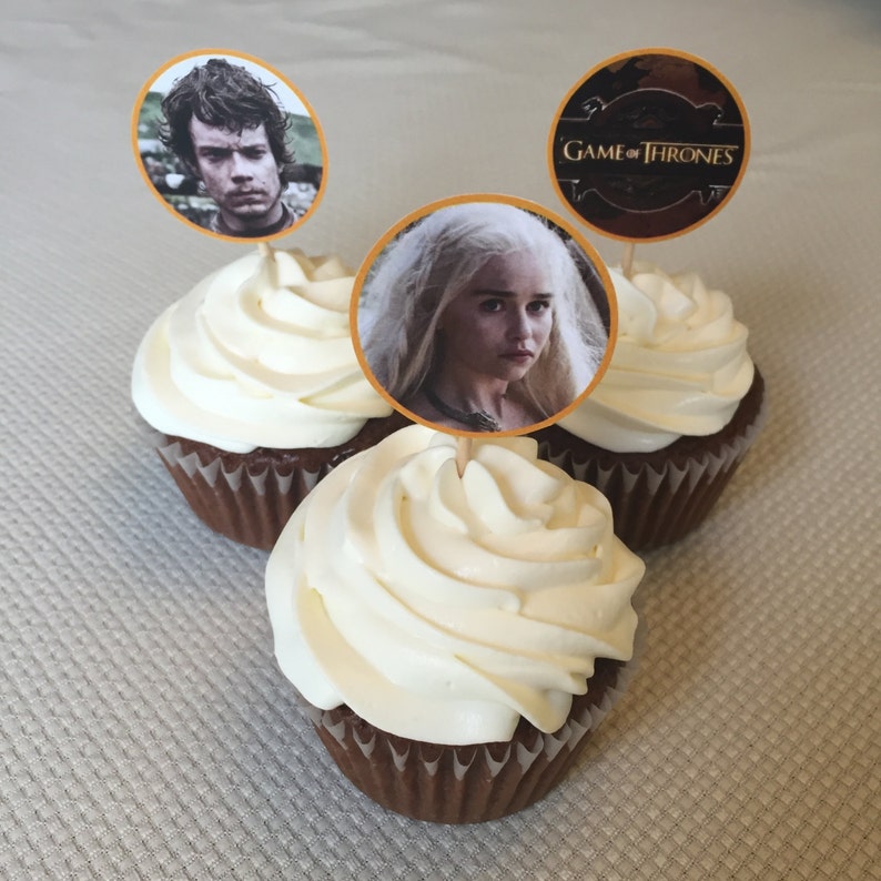 PRINT NOW Game of Thrones Cupcake Toppers 1.5 Round | Etsy