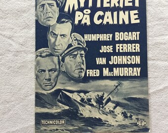 The Caine Mutiny Pressbook 1954 Humphrey Bogart Fred Etsy