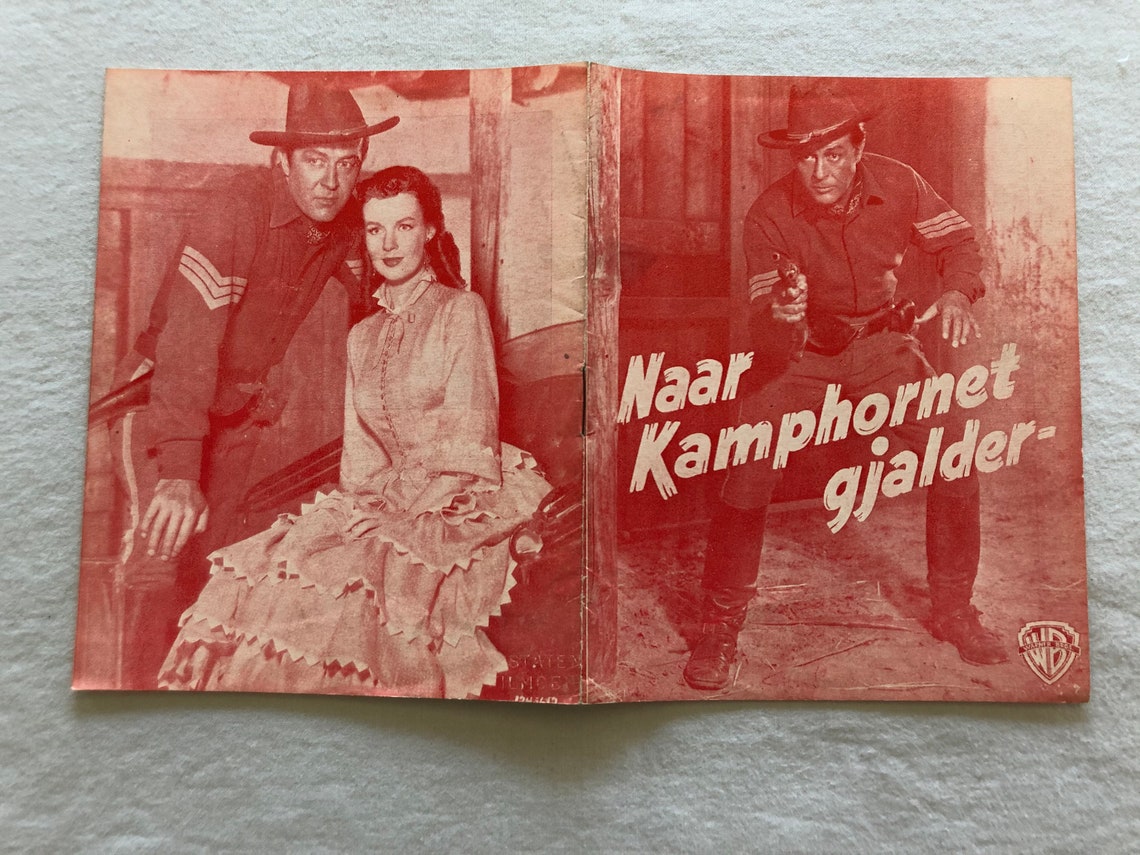 Bugles in the Afternoon Ray Millan Helena Carter 1952 Old Etsy