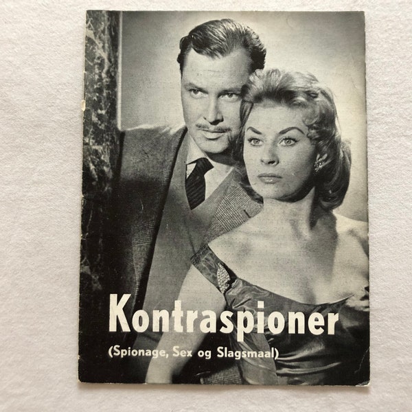 O.S.S. 117 n'est pas mort Ivan Desny Magali Noël Anne Carrère 1957 Souvenirs de collection Souvenir de cinéma danois Programme original