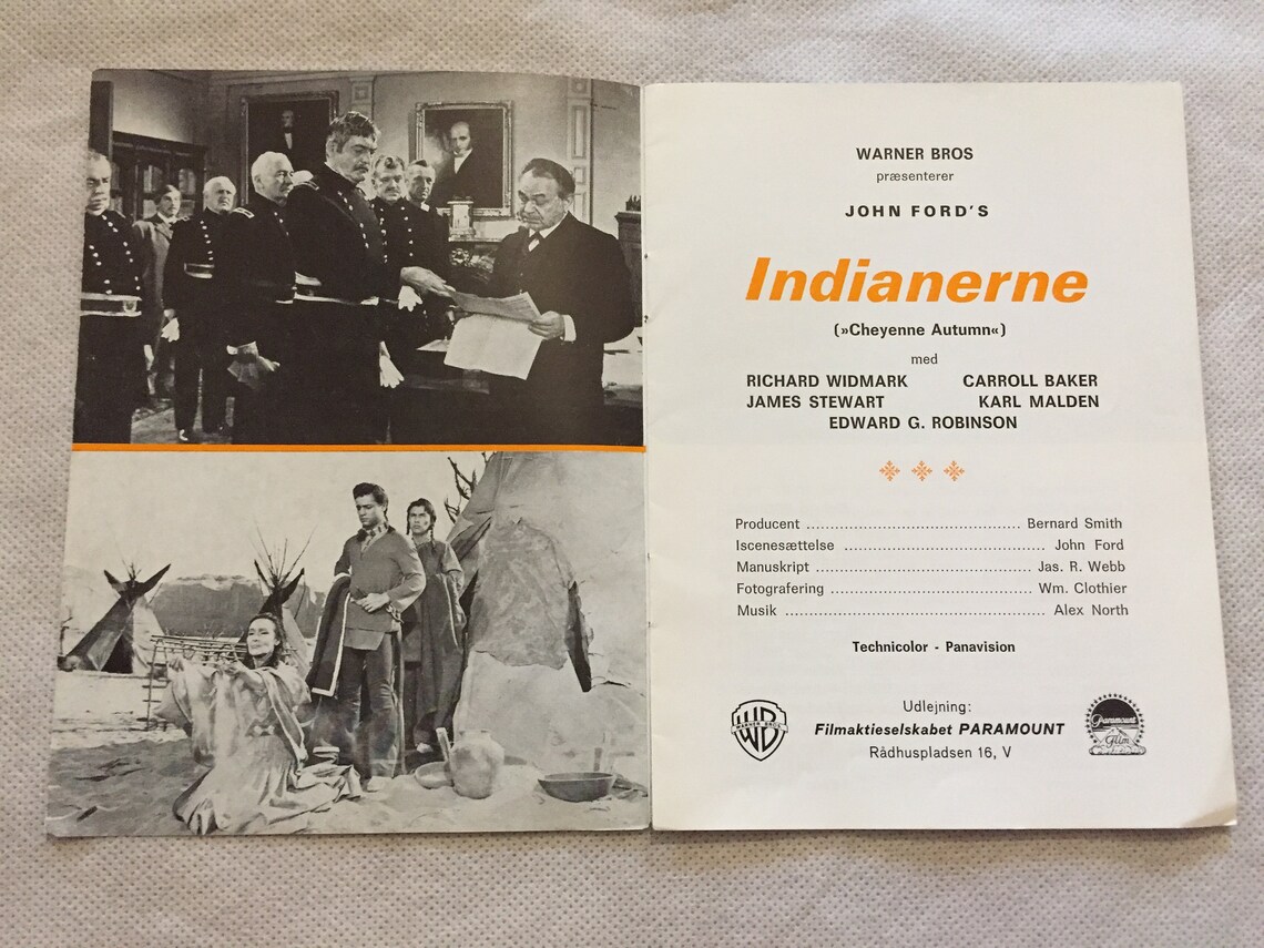 Cheyenne Autumn Richard Widmark Carroll Baker Karl M 1964 Etsy