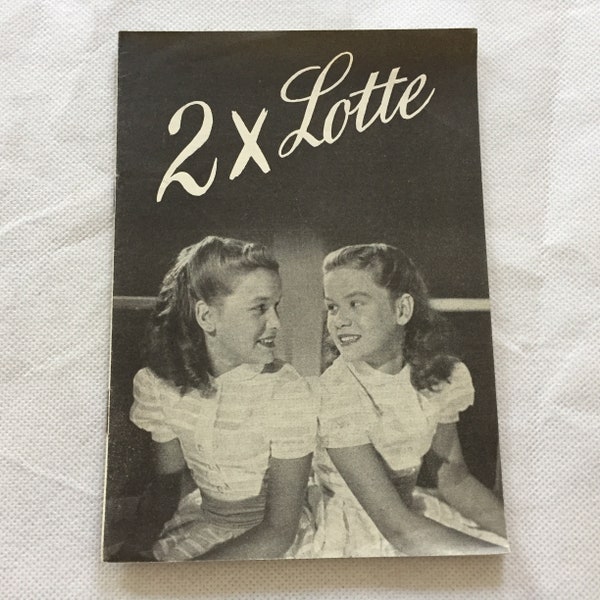 Das doppelte Lottchen Antje Weisgerber Peter Mosbacher Günther 1950 Collectible Memorabilia Danish Movie Theater Souvenir Original Programme