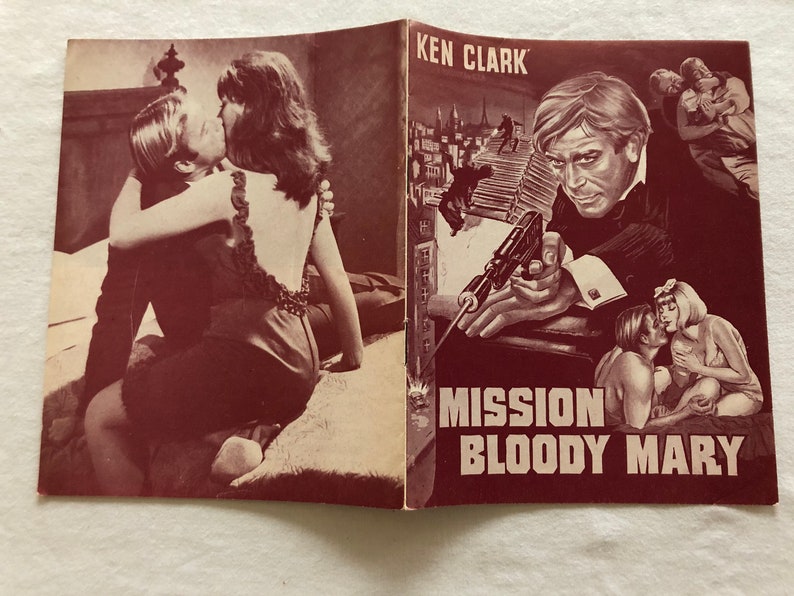 Agente 077 Missione Bloody Mary Ken Clark Helga Liné 1965 Vintage