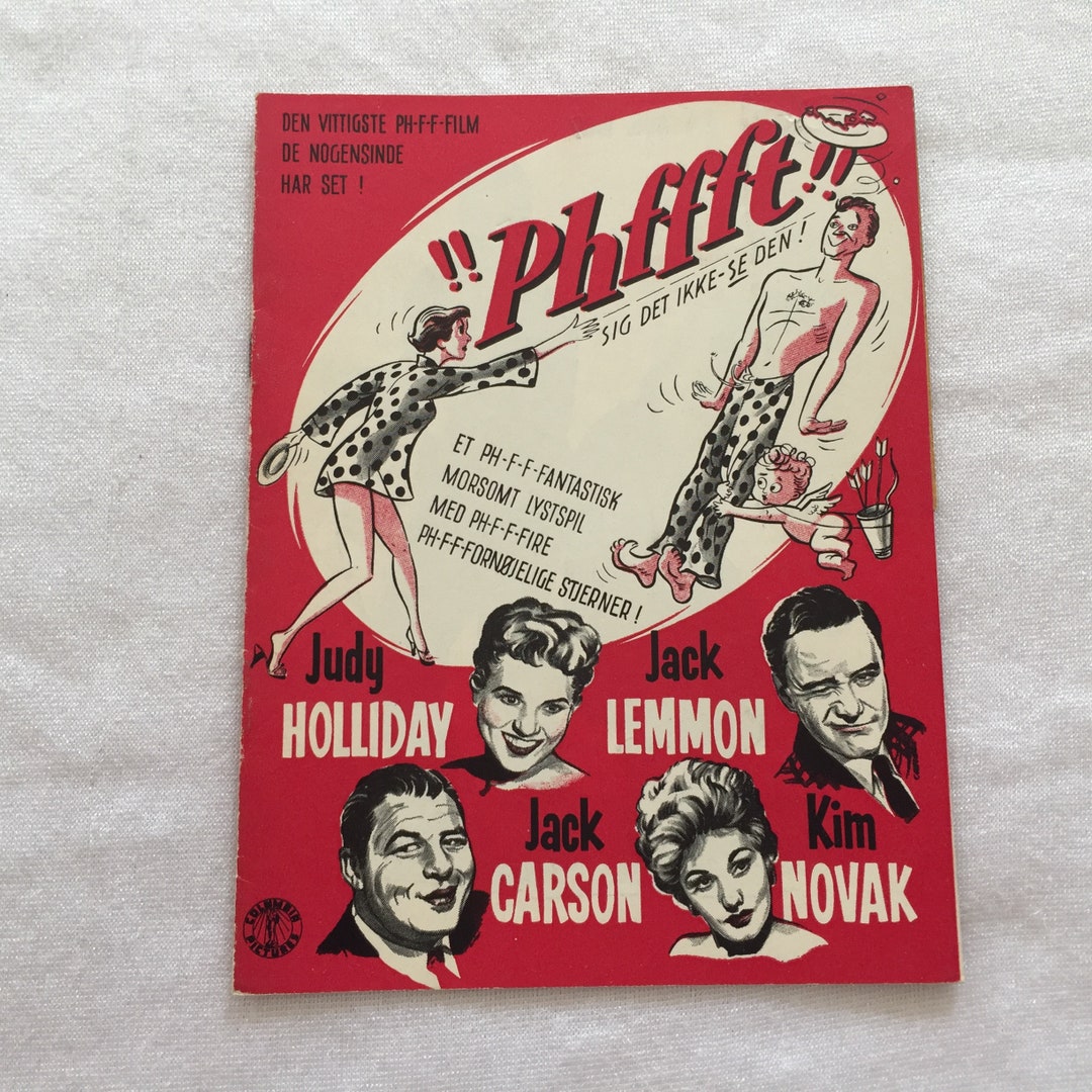 Phffft Judy Holliday Jack Lemmon Jack Carson Robson 1954 - Etsy Denmark