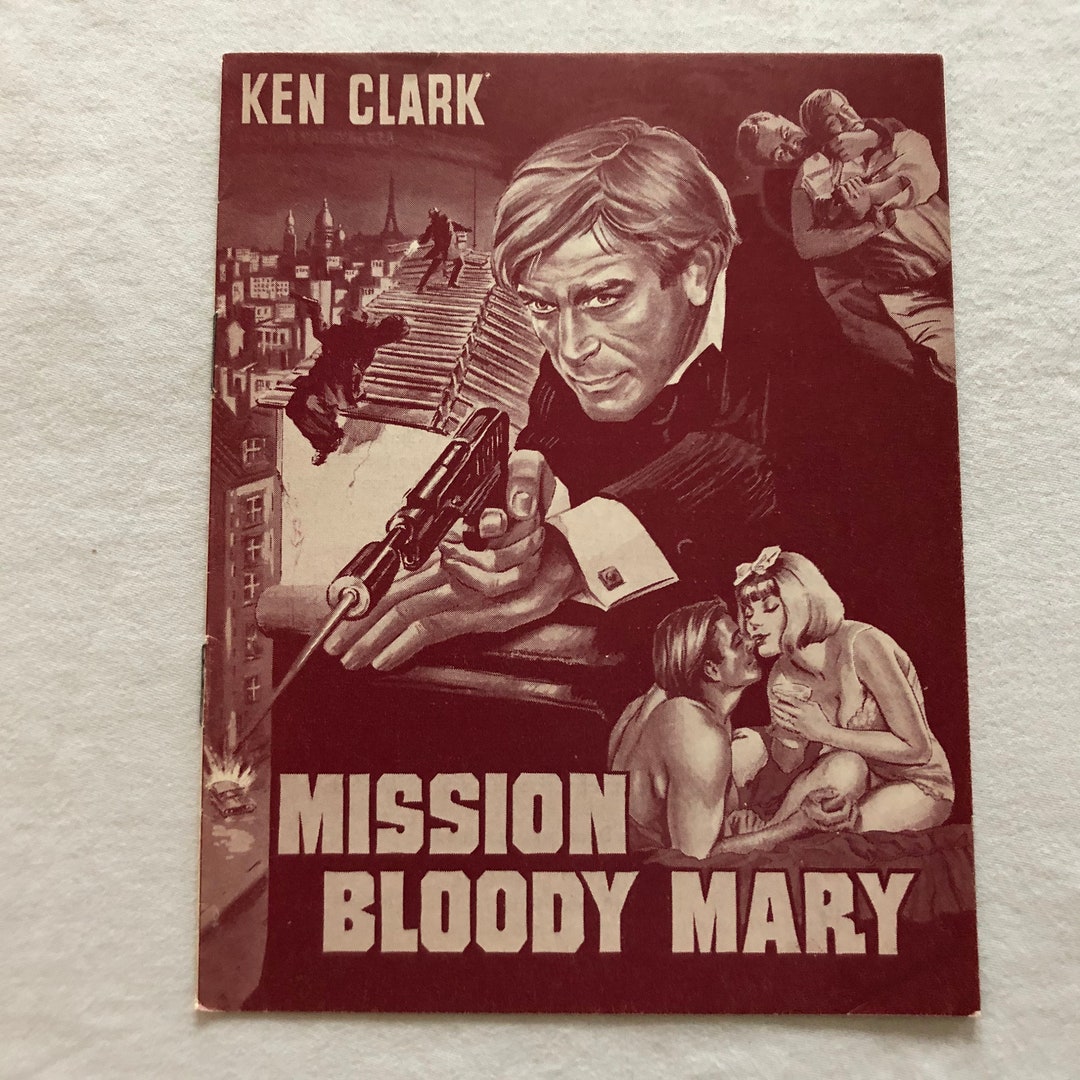 Agente 077 Missione Bloody Mary Ken Clark Helga Liné 1965 Vintage