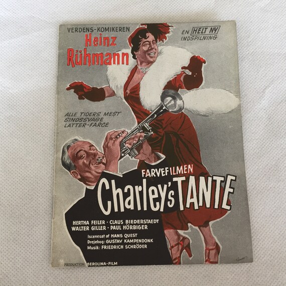 Charleys Tante Heinz Ruhmann Hertha Feiler Claus Biederstaedt Etsy
