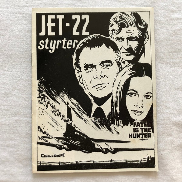 Fate Is the Hunter Glenn Ford Nancy Kwan Rod Taylor 1964 Collectible Memorabilia Danish Movie Theater Souvenir Original Programme