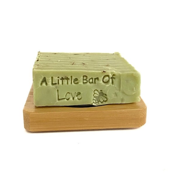 Organic Basil and Rosemary  Face and Bar Soap  I  Palm Oil Free