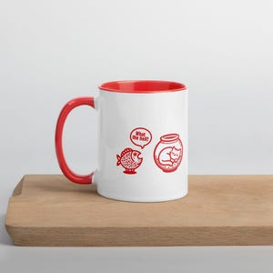 Mug from a set of three funny mugs (Red)