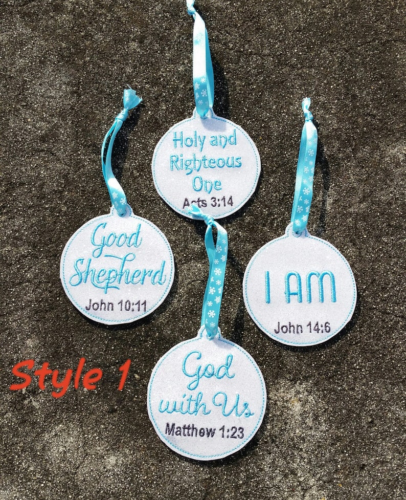 Names of God Ornaments Christmas Ornaments Tree Ornaments  Etsy