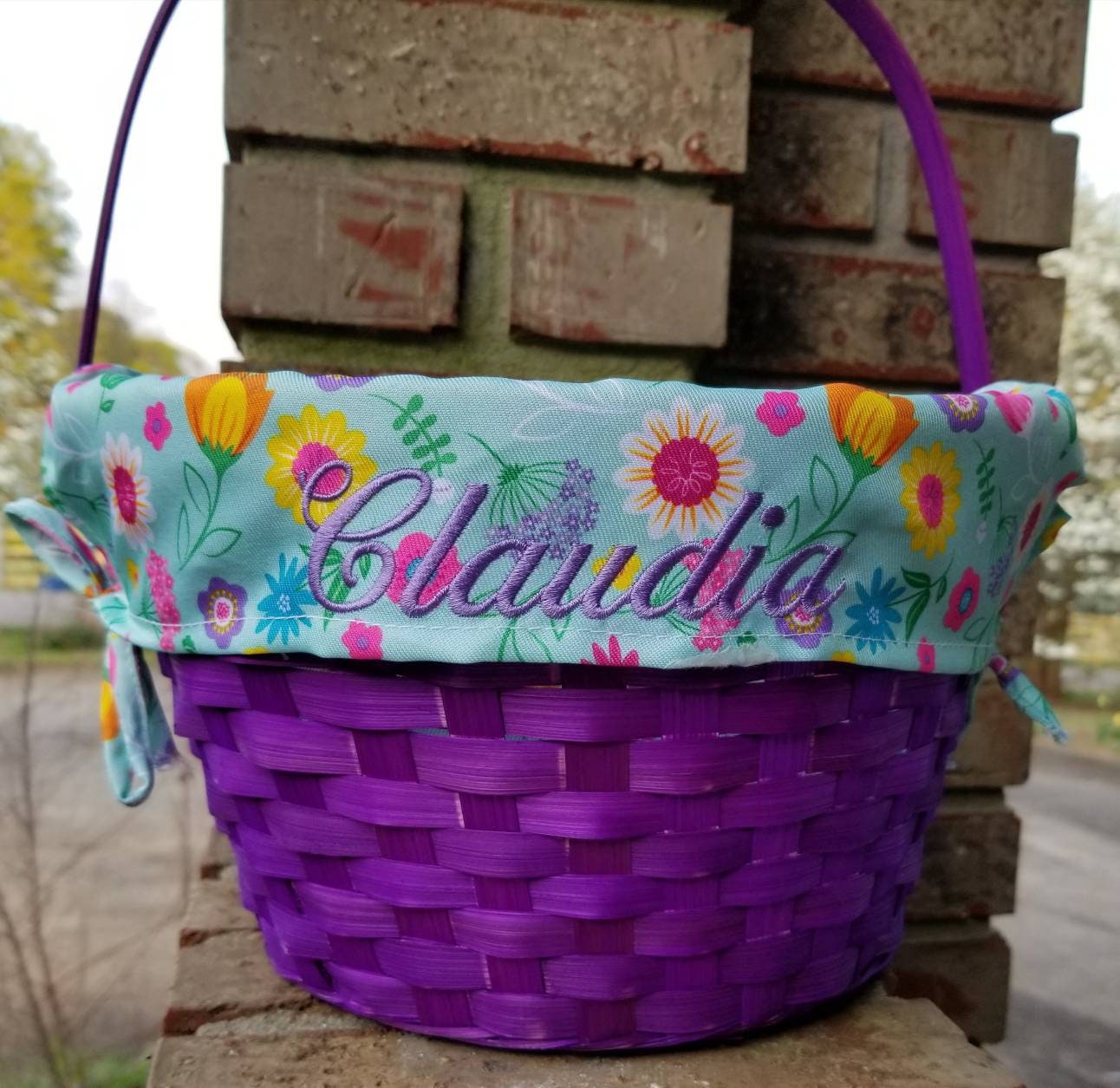Personalized Easter Baskets Wicker Basket Monogrammed Etsy