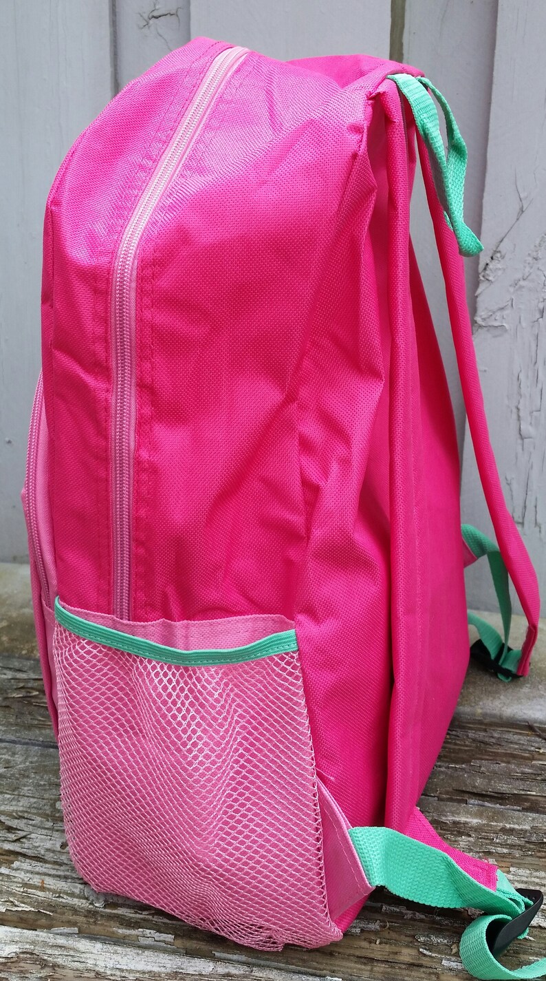 Personalized Backpack Bungee Cord Backpack Backpack With Cup Etsy