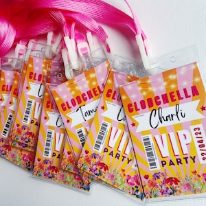 Personalised party lanyards festival decor hen do