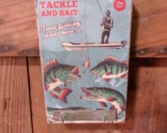 Rustic Wood Mini Fishing Sign, Key Rack Combo, Father's Day Fishermen's Gift