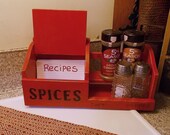 Private Listing for Tom...Do not buy, Lidded Wood Box, Vintage Recycled, Kitchen Storage, Primitive Decor, Index Card Holder, Retro 1960's