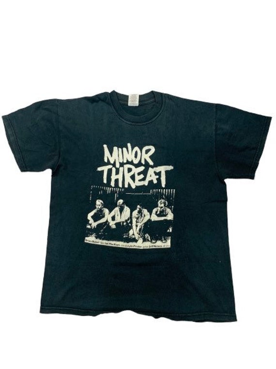 Vintage 90s Minor Threat American Hardcore Band Tee/ L Size Vintage 90s Minor Threat American Hardcore Band Tee/ L Size