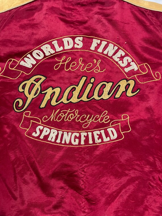 Vintage Indian Motorcycle sukajan embroidery rayo… - image 5