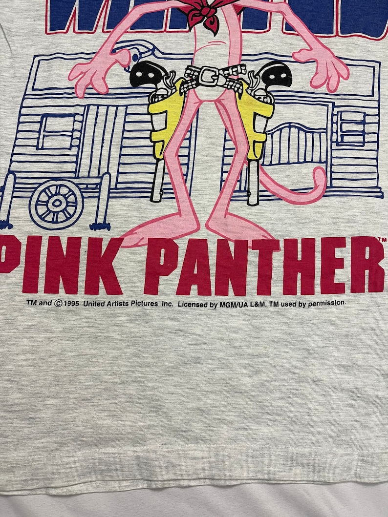 Vintage 90s Pink Panther cartoon tee M size