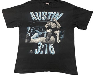 Vintage 90s Stone Cold steve austin 3.16 wrestling tee / L size