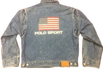 Vintage 90s Polo Sport Denim Jacket 