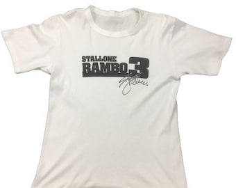 Vintage japan 90s Rambo 3 movie tee / Small size