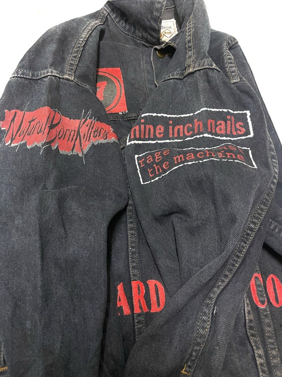 Vintage 90s Denim jacket buy giant embroidery n c… - image 6