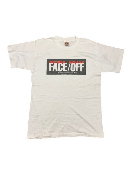 Vintage 90s Face off thriller movie tee / medium