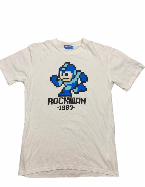 Vintage 90s Rockman video game tee/ LL size fit M